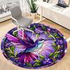 1pc Hummingbird Garden Office Round Area Rug, Under Office Chairs Bedroom Living Room Home Decor, Room Deco