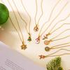 Stainless Steel Colorful Drip Oil Christmas Tree Snowman Pendant Necklace For Women Y2k Fashion Neck Chain Jewelry New Year Gift