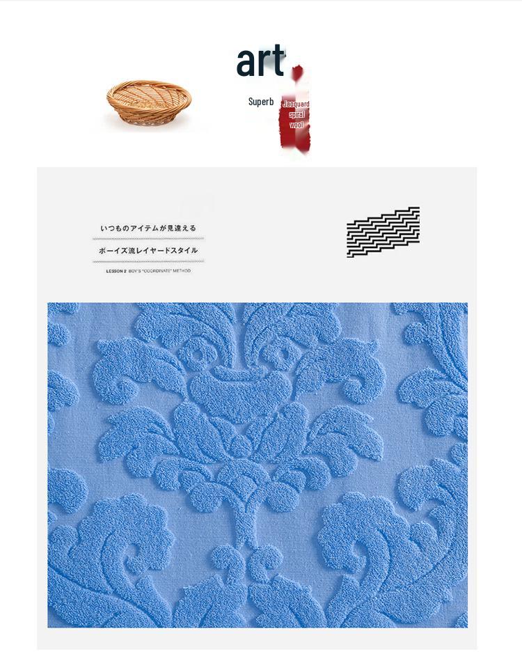 All-Cotton Old-Fashioned Quilted Towel Blanket for Adults - Lightweight Summer Air Conditioning or Nap Blanket