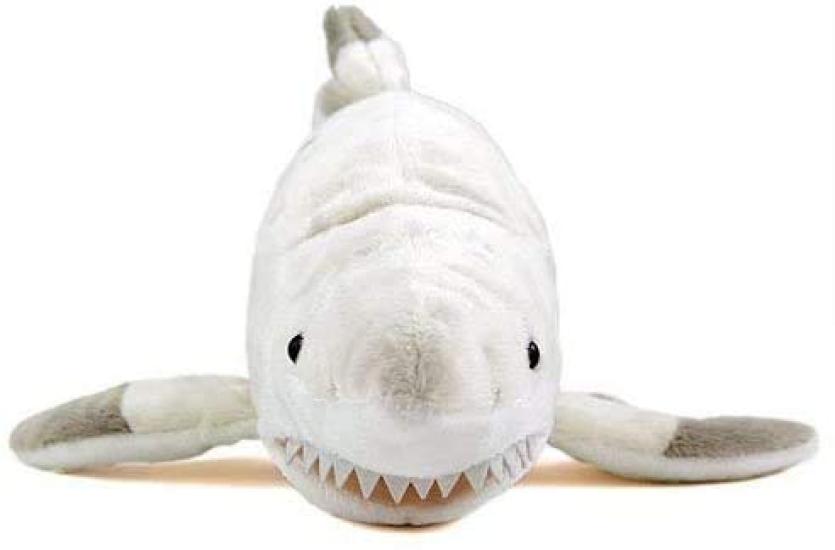 Carolata Grey Shark Plush Toy Realistic Shark Sea Creature Animal Toy Doll Gift Present Birthday Christmas Present (Medium Size/Soft Touch) (Twice