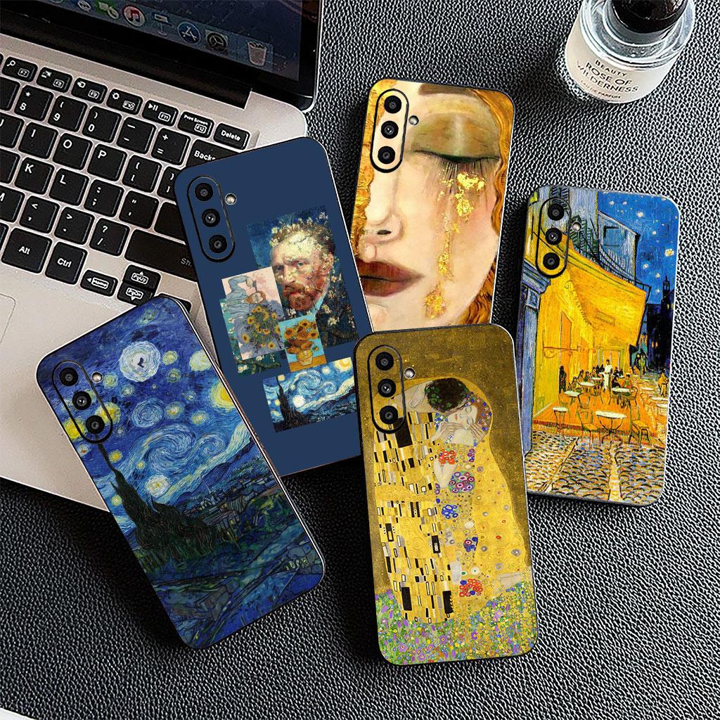 Phone Cover for Samsung Galaxy S22 S21 S20 FE Ultra Plus A07 A17 A15 A16 A25 A57 A37 Casing Case Starry Night Van Gogh Sky Art