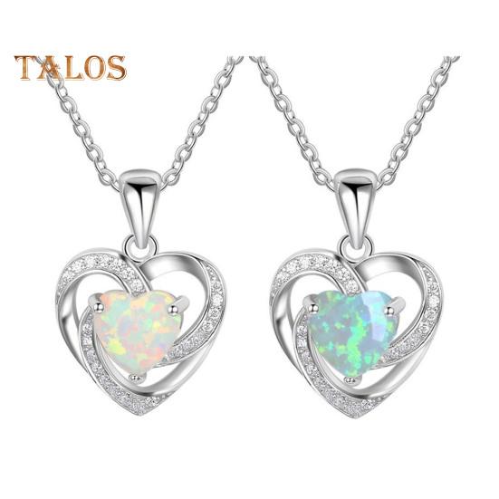 Faux Crystal Heart Infinity Necklace Sparkly Rhinestone Pendant Necklace Romantic Jewelry for Valentine's Day Birthday Gift