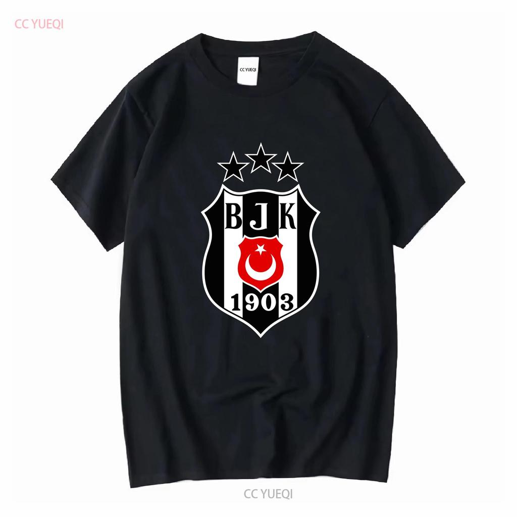 Nouveau T-shirt logo Besiktas Active Drôle Américain Taille US S 5XL vintage Lavé streetwear Polyvalent Extensible mode Décontracté