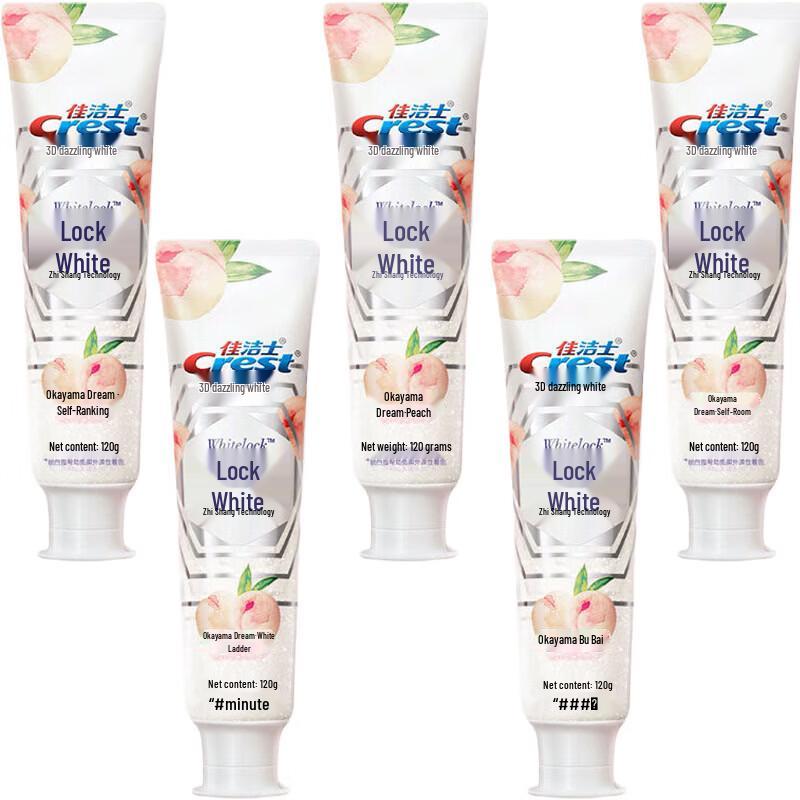 Crest Dual-Color Whitening Toothpaste Okayama Dream White Peach