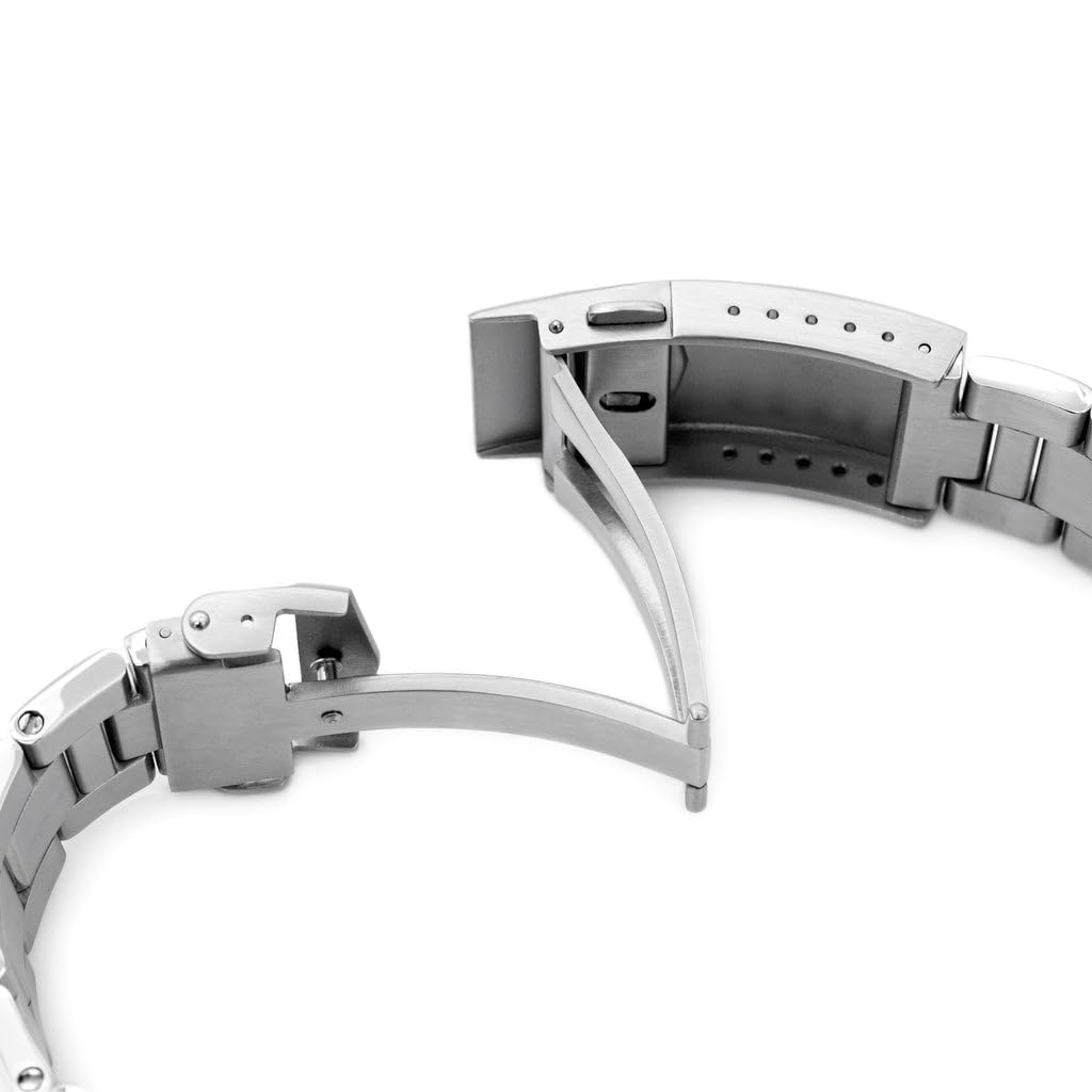 22mm Metall-Uhrenarmband Oyster-Armband für Seiko 5 Sports GMT SBSC001 und andere