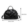 Borsa a tracolla gonfia da donna, grande capacità, borsa imbottita solida, versatile, casual, tracolla regolabile, borsa per la spesa invernale