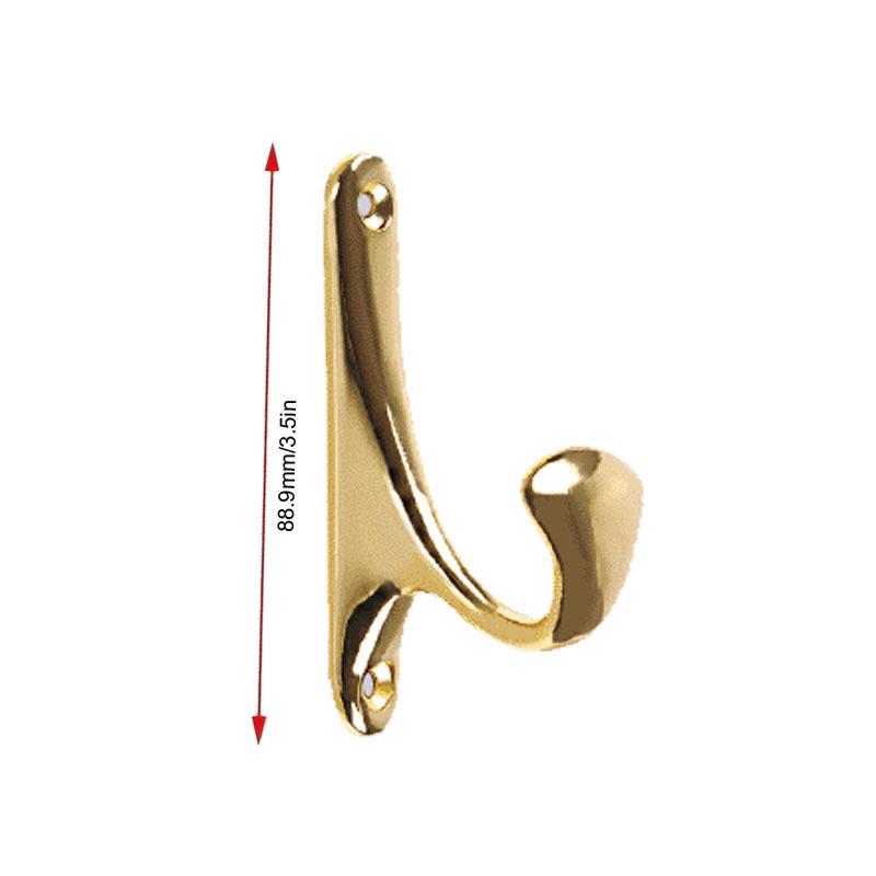 6pcs Zinc Alloy Wall Mounted Hook Rustic Key Coat Bag Hat Hanger Robe Hooks Hanging Kitchen Bathroom Room Coat Rack Hooks