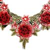 Color heavy industry yarn-dyed lace collar ethnic style embroidery chest collar lace hollow embroidery false collar applique