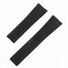 HY Hao Ya Men's Genuine Leather & Nylon Canvas Watch Strap with Velcro Closure, Available In 20mm and 22mm Sizes.