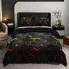 Colorful Geometry Bedding Set - Duvet Cover With Pillowcase For Single Double Bed Kids Adults Queen King Size Options Available