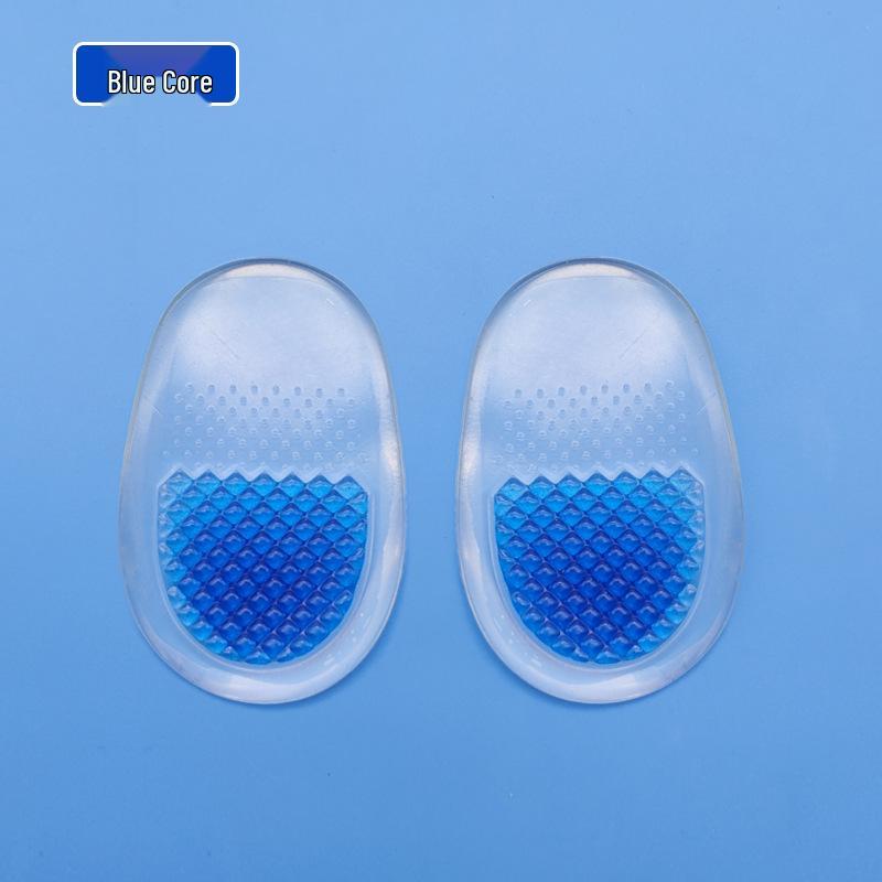 PU Gel Heel Pads - Soft, Comfortable, Transparent, Non-Slip, Half-Size Cushion for High Heels