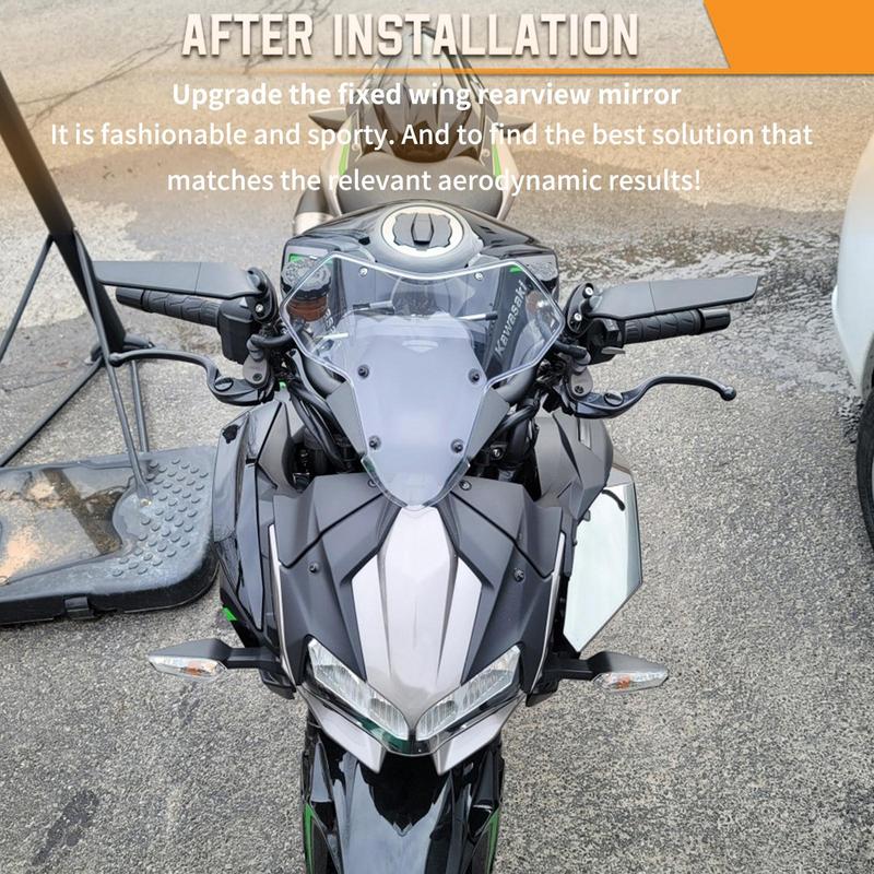Motorrad Windflügel Verstellbarer Drehbarer Rückspiegel Für Suzuk GSXR ZX10R Yamah YZF R6 R1 Hon Da CBR 250R 650R CBR125 NIN JA