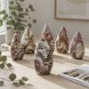 High Quality Natural Crystal Drop Crafts Gemstone Polished Stone Love Theme DIY Striped Pattern Jiangsu Crystal Decorations