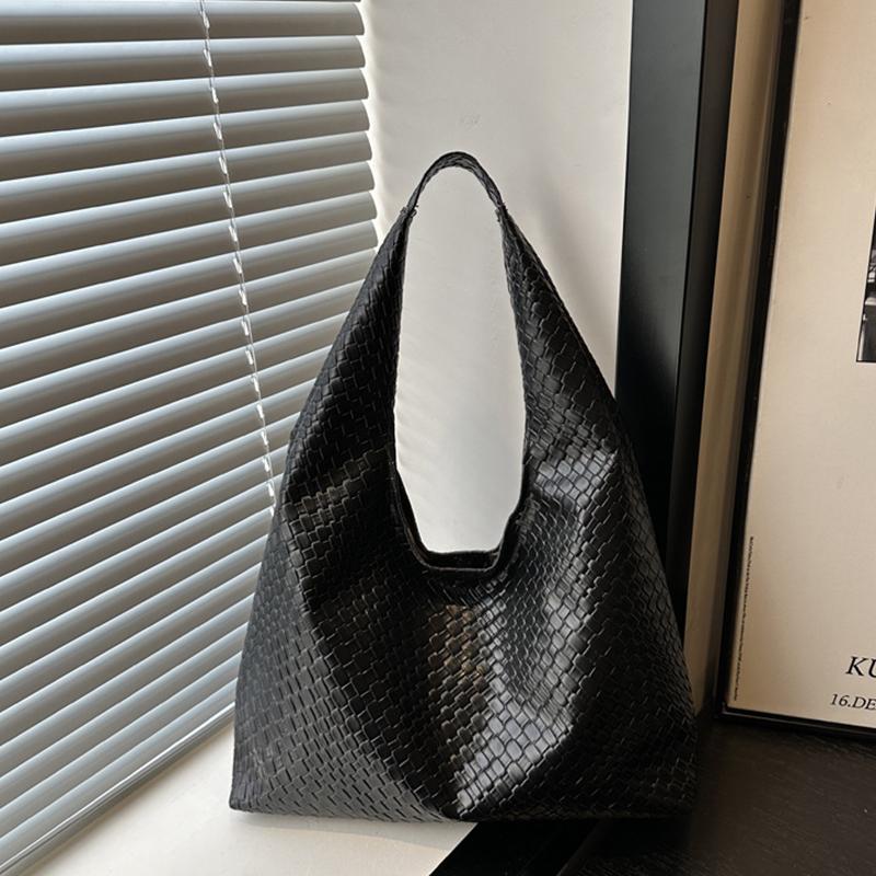 

Large Capacity Underarm Bag Fashionable Shoulder Bag Retro Tote Bag чёрный