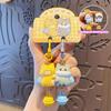 2Pcs/Set Resin Animal Keychain Hanging Keychain Sets Fashion Couple Pendant  Bag Charm