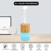300ml Aroma-Diffusor mit Holzmaserung, mit Luftbefeuchter, Luftreinigung und beruhigenden 7-Farben-LED-Lichtern, 2 Sprühmodi, einschließlich 2 e