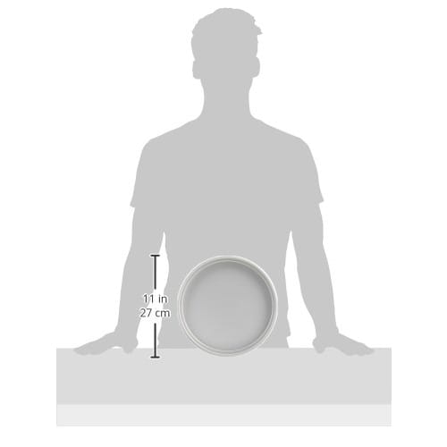 Endo Shoji Commercial TKG Aluminum Anodized Decorative Pan with Bottom, 10-inch, Shallow, Aluminum, WDK8107