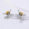 New One Piece Cufflinks with Skull Design, French Style, Cufflinks, Source Alloy