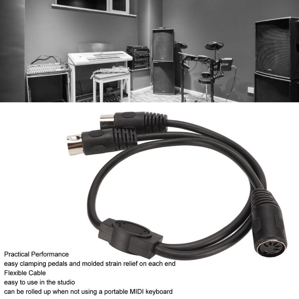 Flexible Sound Connecting Cable Plug and Play DIN 5 Pin Y Splitter  Sound Equipment