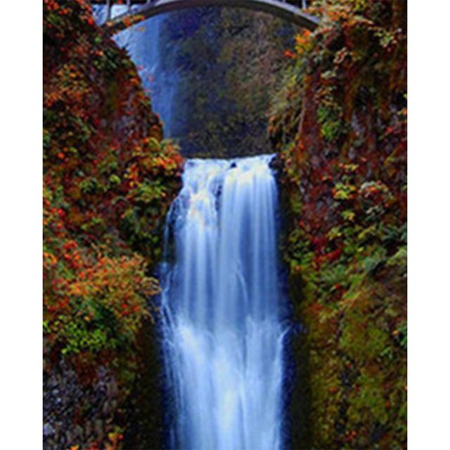 DIY Diamond Painting Landscape 5D Waterfall Art Picture Full Round Mosaic Home Decoration Gift