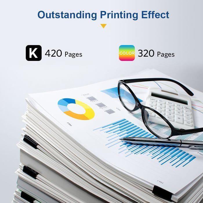 Cartouches d'encre compatibles - SUTEO - 337 343 - Multicolore - 420 pages - A4 - HP DeskJet 5940 - HP OfficeJet H470