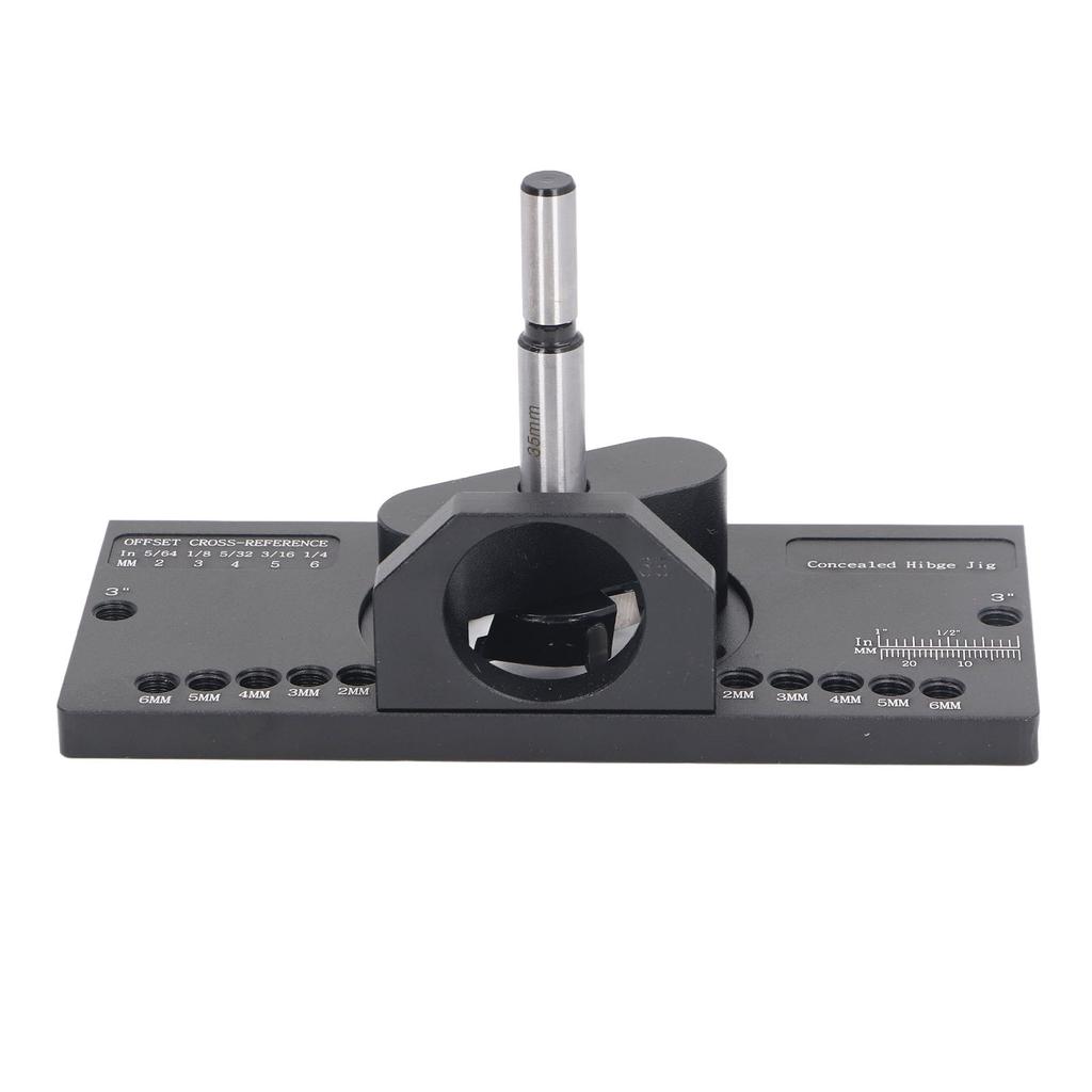 35mm Verdeckte Scharnier Jig Kit Aluminium Legierung Bohren Tiefe Einstellbar Verdeckte Tür Scharnier Jig
