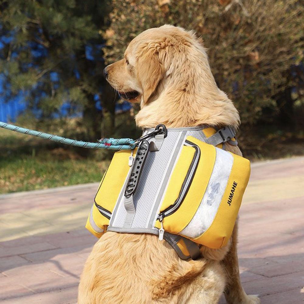 2025 Neuer Hunderucksack selbstgebauter Rucksack für große und mittelgroße Hunde Outdoor-Sport-Reise-Hundetasche