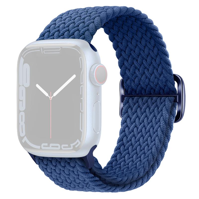 For Apple Watch Series 10 42mm/9 8 7 41mm/SE (2023) SE (2022) SE 6 5 4 40mm/3 2 1 38mm Watch Band Braided Nylon Strap