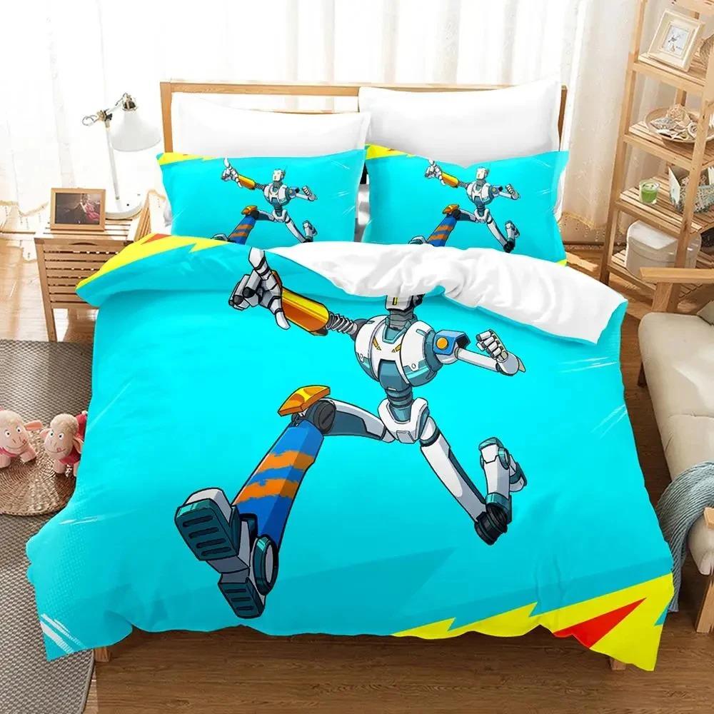 Anime Game Hi-Fi Rush Bedding Set Duvet Cover Bed Set Quilt Cover Pillowcase Comforter King Queen Size Boys Adult Bedding Set