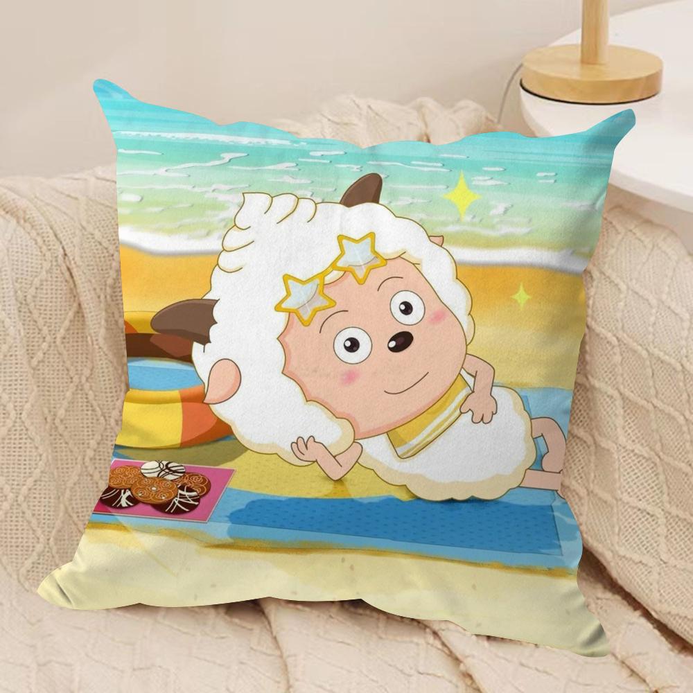 

Love to Sleep Lazy Goat Cushion Cover Soft Plush Fabric DoubleSided Printed Sofa Cushion Cover for All Seasons Home Decor Gift 30x30cm