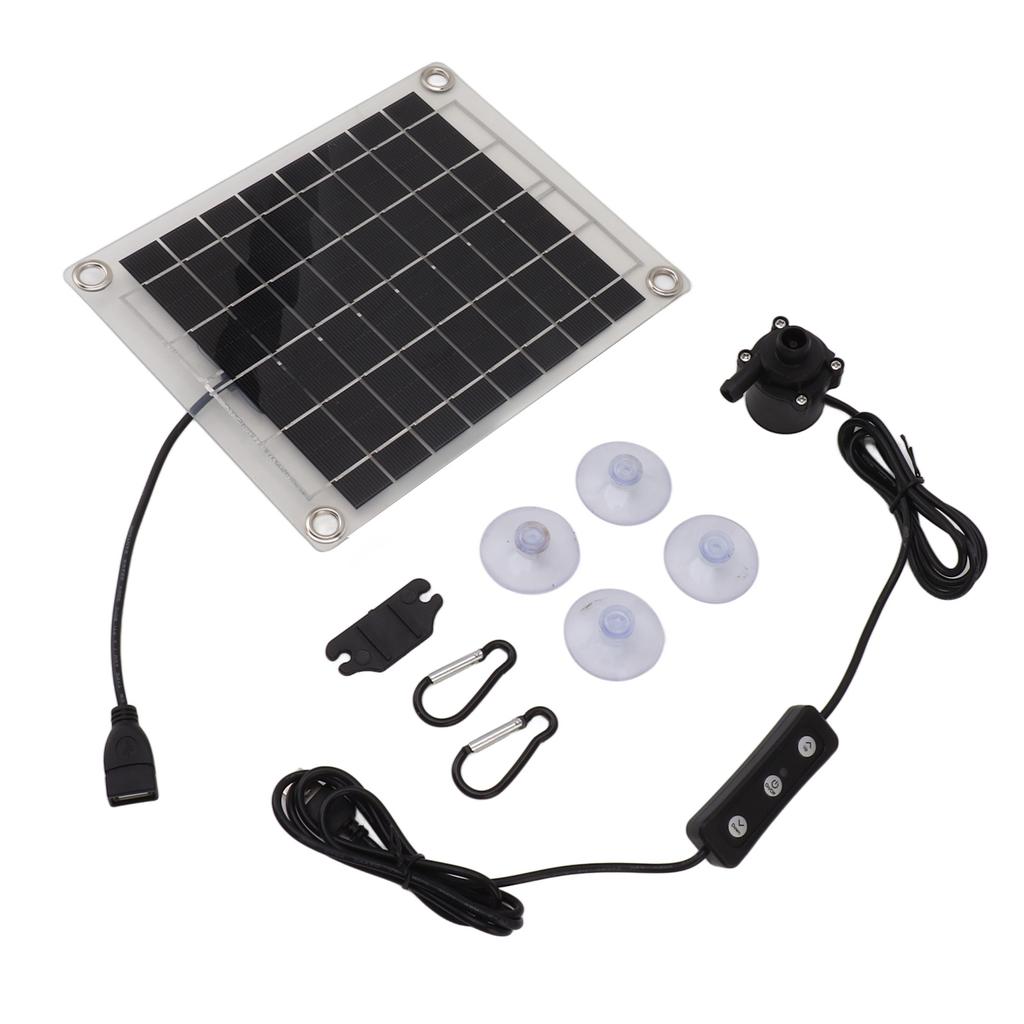 Solar Water Pump Kit 20W Submersible for Fountain Pond Bird Bath Irrigation Adjustable Water Volume