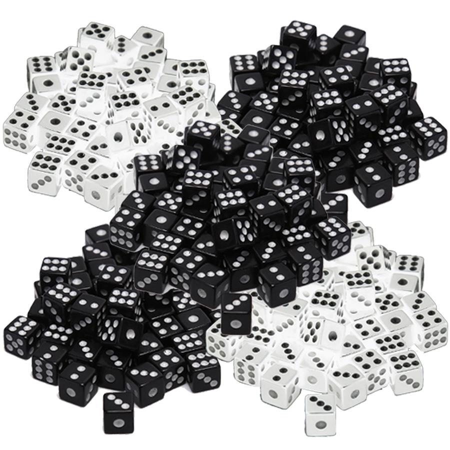 200pcs 8mm Small Square Corner Dice | Numbered Game Supplies | Ideal for Tabletop Games, Party Activities & DIY Craft Props