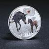 Zambia Wildlife Diamond-Studded Medal: Gorilla, Tiger, Blue Whale, Panda Souvenir Collection