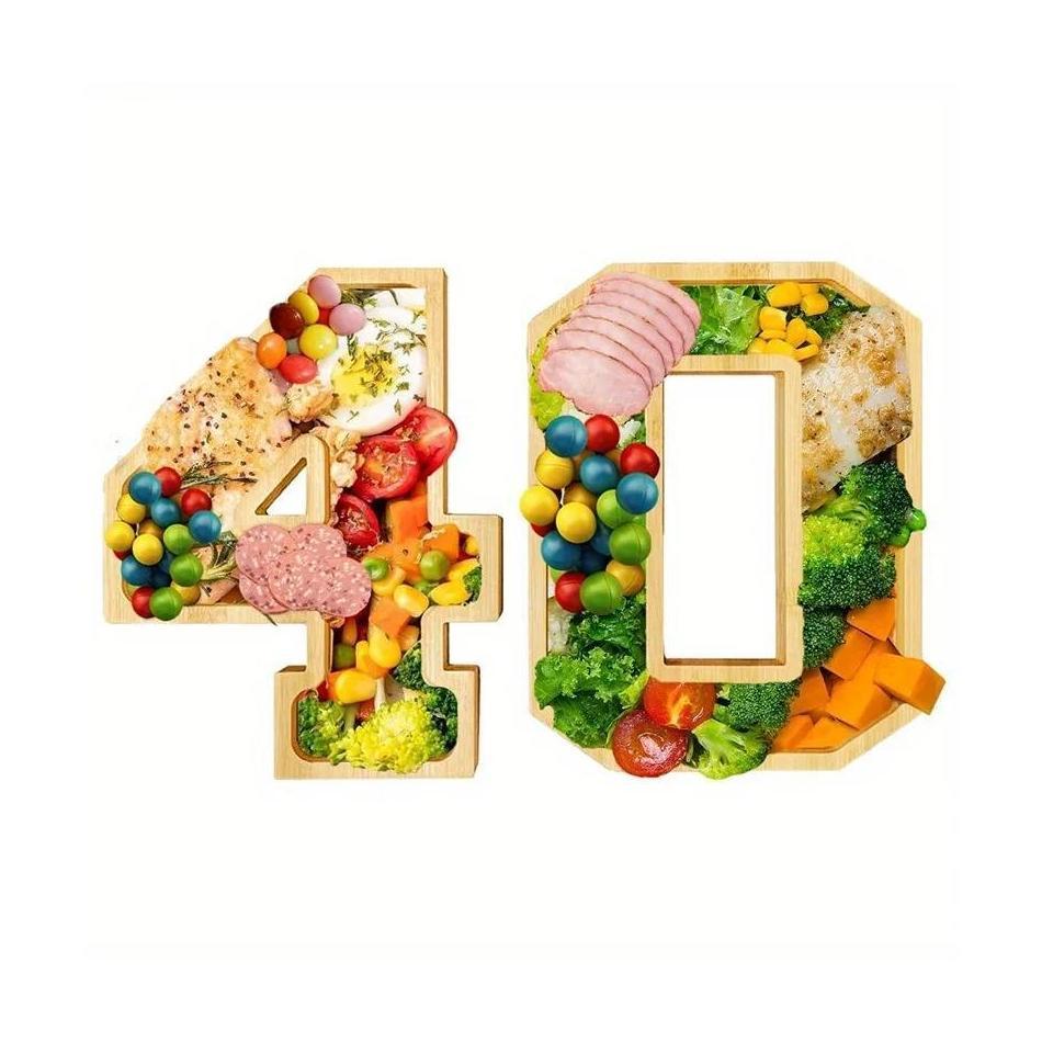 1 Pcs Digital Tray Fruit Cheese Platter Vegetable Food Plate Party Supplies Cooked Food Plate