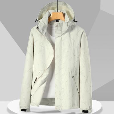 Men's Autumn New Hat Detachable Outdoor Thin Waterproof Breathable Couple Sports Jacket Mountaineering Jacket