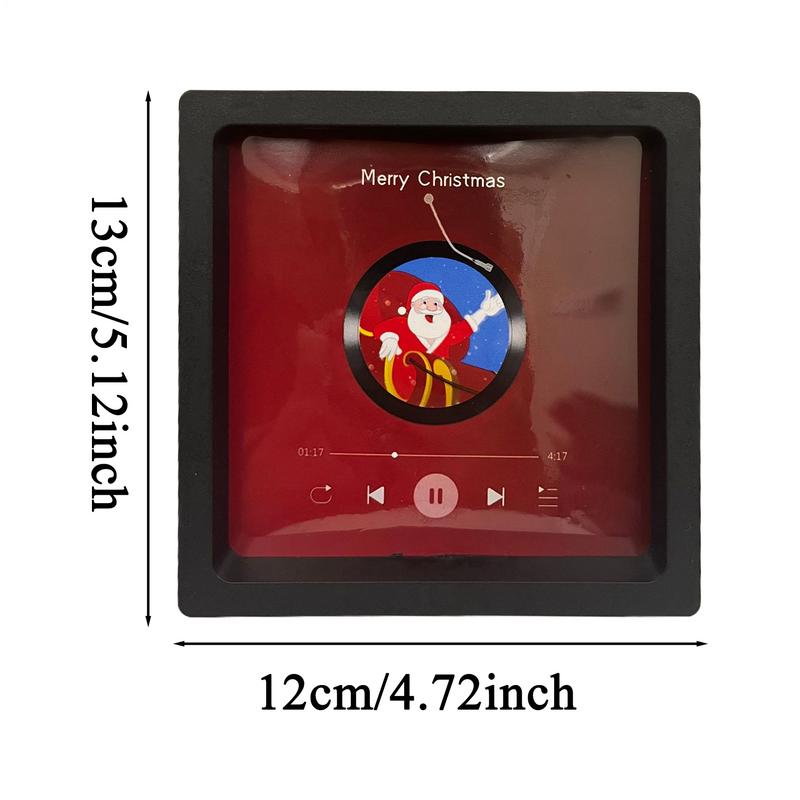 Merry Christmas Music Player Exquisite Musical Boxes & Figurines Acrylic Enclosure Decor Music Ornaments For Christmas Day