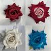 Simulation Velvet Rose Centerpiece For Indoor Decoration Wedding Venue Styling Photography Prop