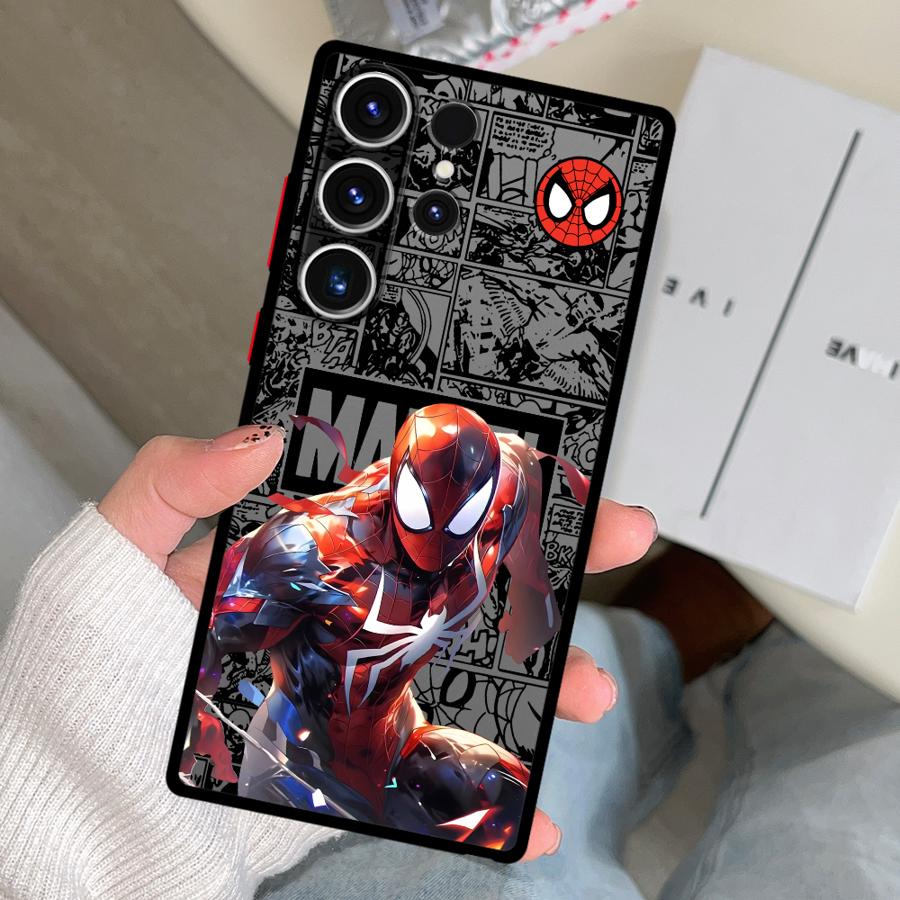 

Marvel Дэдпул Человек-паук Funda Чехол для телефона для Samsung Galaxy S26 S25 Ultra S20 S24 Plus S22 Note 20 10+ S21 S23 FE Galaxy S24+