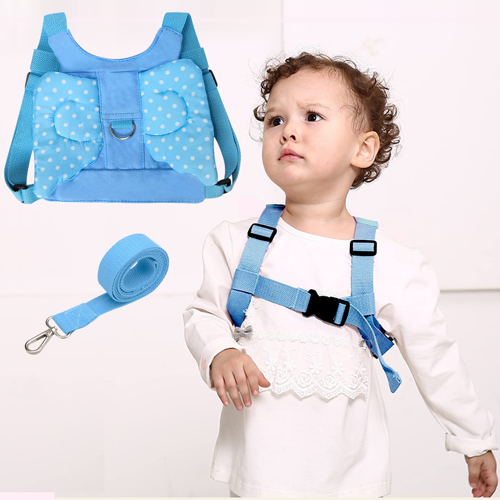 

Child Harness Child Lost Prevention Safety Angel Wing Fall For and Outdoors NN.ORANIE Harness, Belt, Lead, Harness, Anti-Lost Strap, Strap, Rope, синий