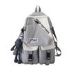 Schoolbag backpack female college student Japanese simple backpack contrasting colors trendy brand niche middle school student high school bag couple