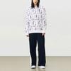 Vans All Over Print Hooded Long Sleeve Sweatshirt Men Sweatshirt White VN0A4UTVZH3