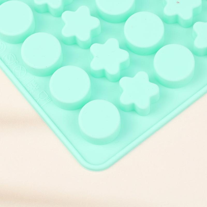 Mini Pentagram Silicone Chocolate Mold Jelly Block Bar Mold Kitchen Baking