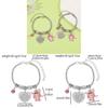 Stitch Cartoon Charm Bracelet Zinc Alloy Love Heart Pendant For Men Women Gift
