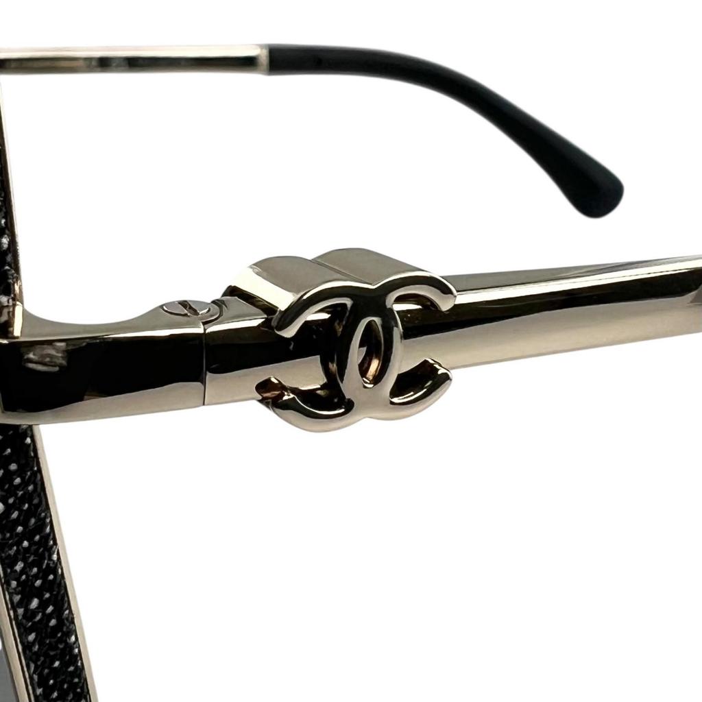 Great CHANEL sunglasses Current model: COCO Mark Square Shape black denim 4288-Q Used