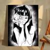 1 szt. Japoński Horrorowy Komiks z lat 80. Tomie Figurka Plakat Samoprzylepna Sztuka Wodoodporny Papier Naklejka Dekoracja Ściany