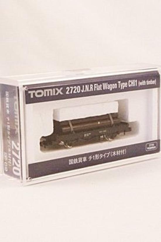 TOMYTEC Tipo N com vagão de carga de maquete de ferrovia em madeira Chi-1 (2720)