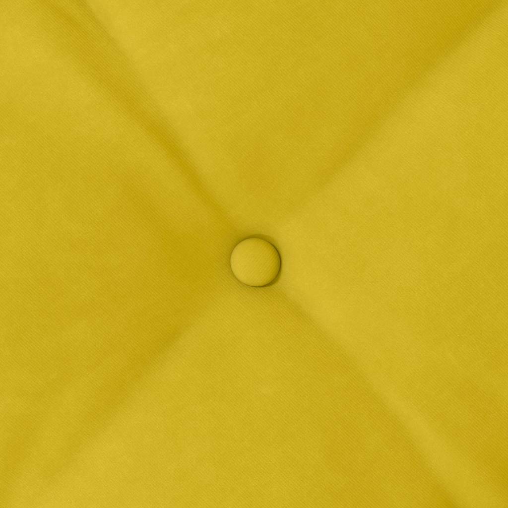 Back Cushion Yellow 180 X 50 Cm Cord Fabric