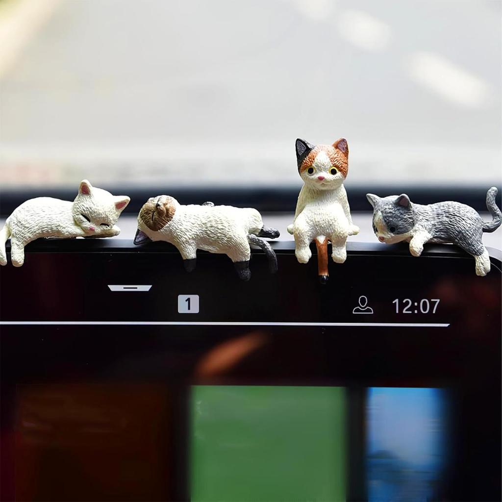 Kawaii Mini Cat Ornament cartoon Cat statue Gift For Kids Children Baby Room Decoration Toy Miniature Figurines Home Decor