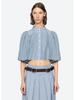 Spring/Summer Fashion: Simple Accordion Pleat Bell Sleeve Top
