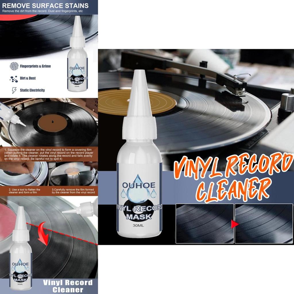 Ouhoe Premium Vinyl Record Cleaning Solution For Deep Dirt Removal And Anti-static Protection
